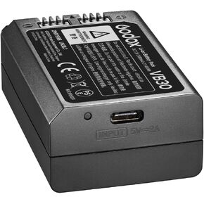 GODOX V1Pro V1 Battery VB30 Battery Replacement with Type-C Port for V1ProC V1ProS V1ProN V1S V1C V1N V1F V1O V1P V860III-S V860III-C V860III-N V860III-F V860III-O Camera Flash Speedlite