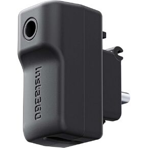 CYNOVA Insta 360 X4 Mic Adapter for insta360 X4 Accessories, External Microphones Type-C and 3.5mm Audio Ports Compatible with Insta 360 X4 Mic Adapter