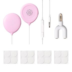Baby Bump Headphones-Prebatal Belly Speakers for Women During Pregnancy,Play and Share Music to Your Baby(Pink)