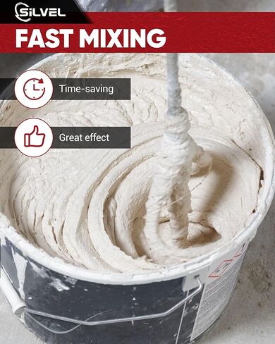 خلاط اسمنت سيلفيل، خلاط خرسانة كهربائي محمول بقوة 2300 وات، خلاط ملاط ​​محمول مع 6 سرعات قابلة للتعديل، خلاط طين 110 فولت لخلط الطين والأسمنت والملاط والطلاء والأعلاف in Kuwait