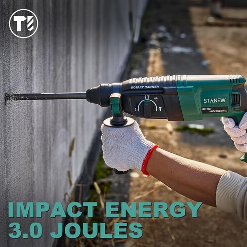 Variable-speed Rotary Hammer DC-1027 SDS-plus 4000bpm, Black Dark Green in Saudi Arabia