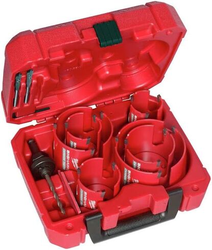 Milwaukee 49-56-9290 10 PC BIG HAWG Hole Saw w/Carbide Teeth Kit New in Saudi Arabia