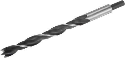 Brad Point Drill Bits 16mm/0.6" Dia Straight Round Shank Drill Metric Brad Point 4.7" Drilling Depth Spiral Twist Drill Bits for Carpenter Woodworking Plastic Rubber, Black in Saudi Arabia