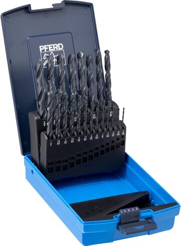 PFERD HSS Twist Drill Bit Set 1/16-1/2" M35 (Co5) INOX - 29 Pieces - Premium Cobalt Drill Bits for Tough Materials, Stainless Steel, Non-Ferrous Metals - 135° Split Point Jobber-Length - Part 20076 in Saudi Arabia