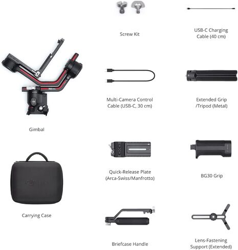 DJI RS 3 Pro، مثبت جيمبال ثلاثي المحاور لكاميرات DSLR وكاميرات السينما in Kuwait