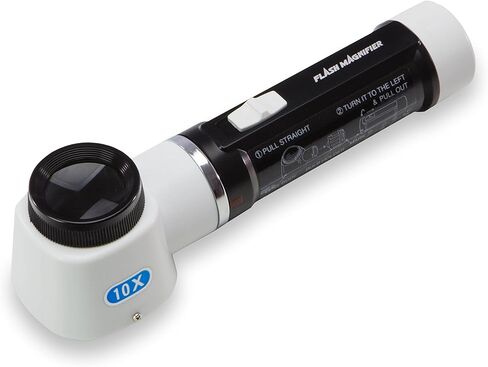 START International OPM100 Fixed Focus Light Loupe, 10X Magnification, 1.07" Lens Diameter in Kuwait