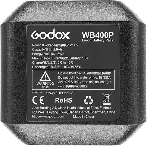 GODOX WB400P لاستبدال بطارية AD400Pro - حزمة بطارية ليثيوم قابلة للشحن DC 21.6V / 2600mAh in Saudi Arabia