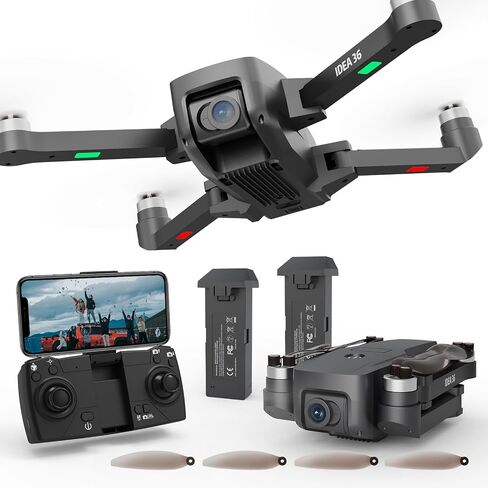 36GPS Drone with Camera, Drones with camera for adults 4k with Brushless Motors, 5G WiFi Transmission, Optical Streaming Positioning,, Follow Me, GPS Return, Flight Time 36 Minutes ,drones for kids/beginners in Saudi Arabia