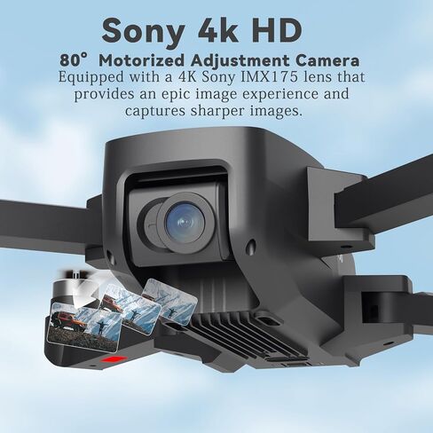 36GPS Drone with Camera, Drones with camera for adults 4k with Brushless Motors, 5G WiFi Transmission, Optical Streaming Positioning,, Follow Me, GPS Return, Flight Time 36 Minutes ,drones for kids/beginners in Saudi Arabia