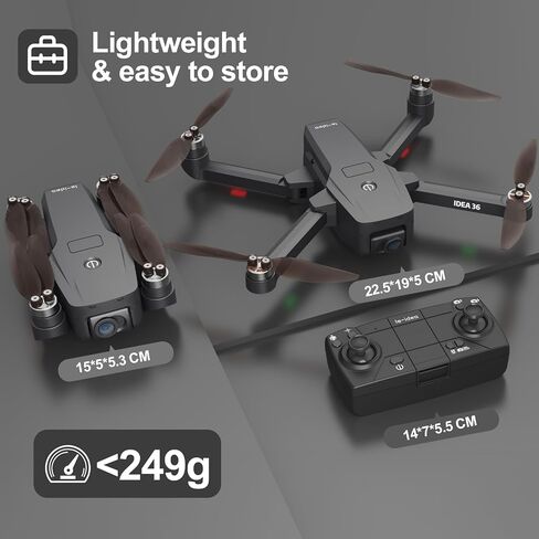 36GPS Drone with Camera, Drones with camera for adults 4k with Brushless Motors, 5G WiFi Transmission, Optical Streaming Positioning,, Follow Me, GPS Return, Flight Time 36 Minutes ,drones for kids/beginners in Saudi Arabia