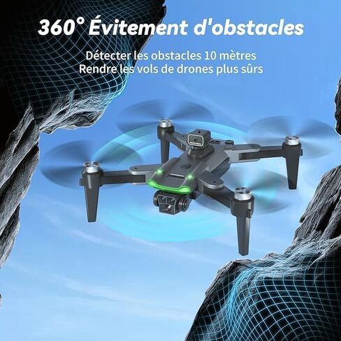Drone with Camera for Adults 4K, Triple Camera, 360° Obstacle Avoidance, GPS Drone, 90 Mins Flight, 3 Batteries, Brushless Motor, 90° Adjustable Lens, 5GHz Transmission, Auto Return, Follow Me, 4K Drones for Adults and Beginners........ in Saudi Arabia