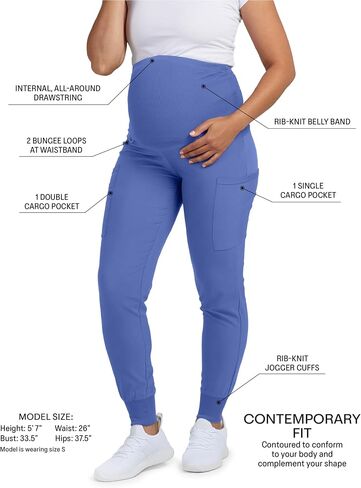 3-Pocket Over The Belly Maternity Jogger Pant for Women 9399 in Saudi Arabia