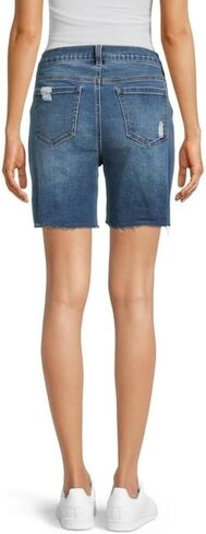 Time and Tru Women's Maternity Blue Denim Bermuda Shorts (Small 4-6) in Saudi Arabia