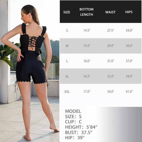 Bhome Maternity Swim Bottom High Waisted Maternity Swim Shorts Pregnant Swim Suit in Saudi Arabia