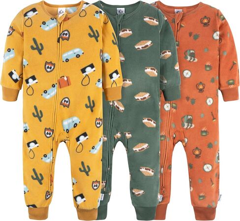 Gerber Baby Boys' Flame Resistant Fleece Footless Pajamas 3-Pack in Saudi Arabia
