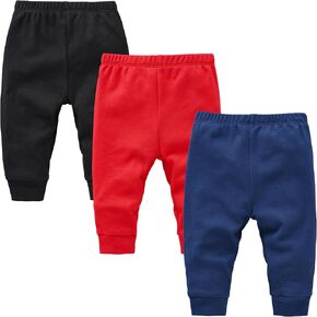 kavkas Infant and Toddler Active Pants Unisex Cotton Trousers Solid Color Baby Basic Jersey Leggings Boy Girl Bottoms in Saudi Arabia
