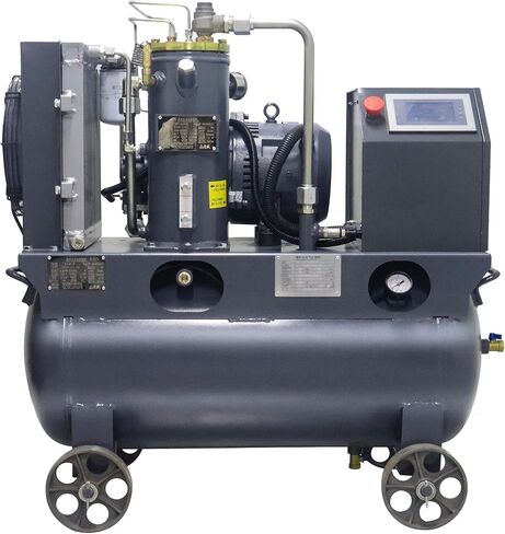 10hp/7.5kw متغير السرعة تردد ضاغط المسمار المسمار مع دبابة وعجلات 30 جالون ، 230 فولت/60 هرتز/مرحلة واحدة/38cfm@116psi اثنين في ضاغط الهواء المنقول واحد in Kuwait