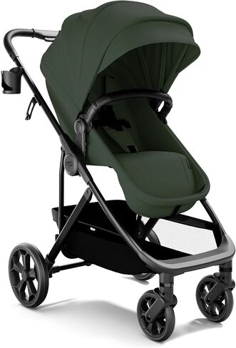 Mompush Wiz Pro Baby Stroller with Bassinet Mode, Snack Tray Included | Reversible Seat Newborn to 50 lbs Large Canopy All-Terrain Wheels Large Storage Basket One-Hand Compact Fold in Saudi Arabia