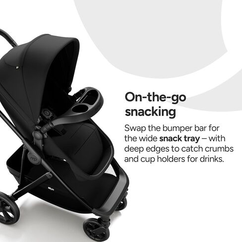 Mompush Wiz Pro 4-in-1 Baby Stroller with Newborn Mode, Full-Size All-Terrain Premium Stroller from Newborn to Toddler, Snack Tray Included for Easy Feeding & Outing, Lay-Flat in Seconds in Saudi Arabia
