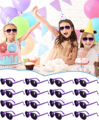 TOODOO 60 Packs Kids Sunglasses Bulk Neon Sunglasses for Kids and Adults Glasses with Dark Lenses 80's Style for Party Favors Beach Pool Birthday Outdoor Summer Activity Supplies in Saudi Arabia
