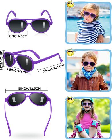 TOODOO 60 Packs Kids Sunglasses Bulk Neon Sunglasses for Kids and Adults Glasses with Dark Lenses 80's Style for Party Favors Beach Pool Birthday Outdoor Summer Activity Supplies in Saudi Arabia