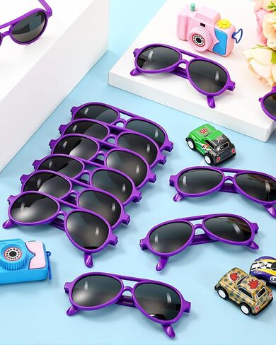 TOODOO 60 Packs Kids Sunglasses Bulk Neon Sunglasses for Kids and Adults Glasses with Dark Lenses 80's Style for Party Favors Beach Pool Birthday Outdoor Summer Activity Supplies in Saudi Arabia