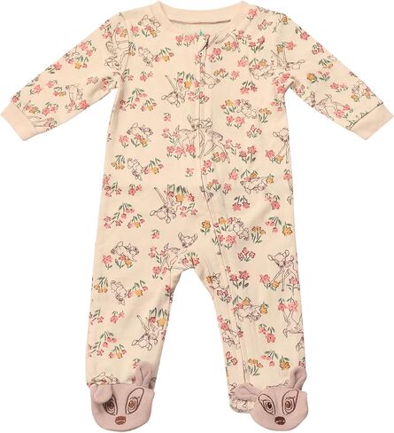 Magic Threadz Disney Clothes Baby Girls Coveralls Coveralls Winnie the Pooh و Bambi و Marie Printiped (0/3M-6/9M) in Kuwait
