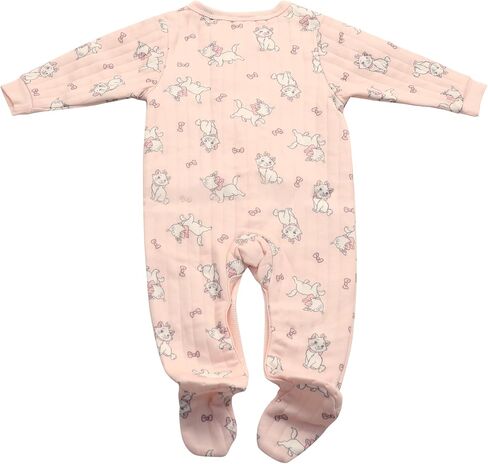 Magic Threadz Disney Clothes Baby Girls Quilted Footie Coveralls Winnie the Pooh, Bambi and Marie Printed Onesie (0/3M-6/9M) in Saudi Arabia