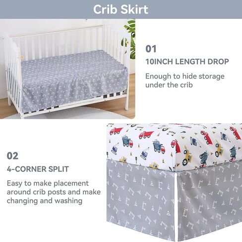 Viviland 3 Pieces Baby Bedding Set for Boy Girls, Baby Bedding Set for Newborn, Infant & Toddler - Unicorn in Kuwait