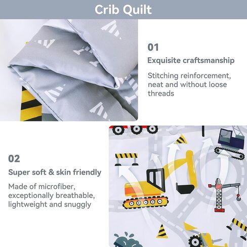 Viviland 3 Pieces Baby Bedding Set for Boy Girls, Baby Bedding Set for Newborn, Infant & Toddler - Unicorn in Kuwait