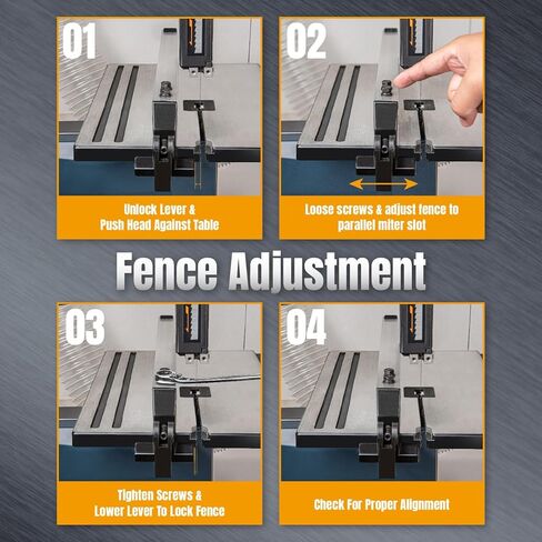 POWERTEC BS900RF Rip Fence for POWERTEC BS900 Wood Band Saw and Similar Band Saws with a Work Table Size of 11-1/8" to 11-13/16" in Saudi Arabia