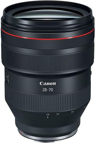 عدسة Canon RF 28-70mm f/2 L USM-تكبير قياسي فائق السرعة مع فتحة f/2 للصورة والزفاف والتصوير الفوتوغرافي المنخفض (2965C002) + بطاقة ذاكرة 64 جيجابايت in Kuwait