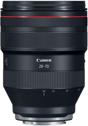 عدسة Canon RF 28-70mm f/2 L USM-تكبير قياسي فائق السرعة مع فتحة f/2 للصورة والزفاف والتصوير الفوتوغرافي المنخفض (2965C002) + بطاقة ذاكرة 64 جيجابايت in Kuwait