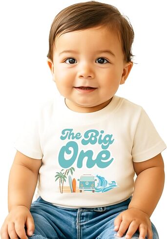 The Big One Surf Thief Matching Family Birthday Shirts for Boys & Girls ، Mama ، Daddy ، Sister ، Brother -Sold بشكل فردي in Kuwait