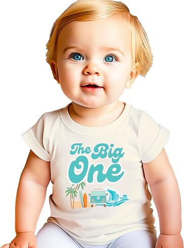 The Big One Surf Thief Matching Family Birthday Shirts for Boys & Girls ، Mama ، Daddy ، Sister ، Brother -Sold بشكل فردي in Kuwait