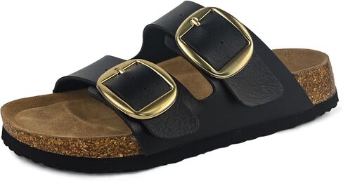Sweechee Women's Cork Sandals Soft Footbed, Comfortable Slides Shoes for Women in Saudi Arabia