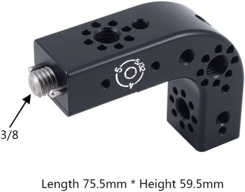 Universal ARRI تحديد موقع المقبض مقبض لاعبا اساسيا ، مناسبة للكاميرا أرنب قفص معدات المعدات مثبت GIMBAL (أسود) in Saudi Arabia