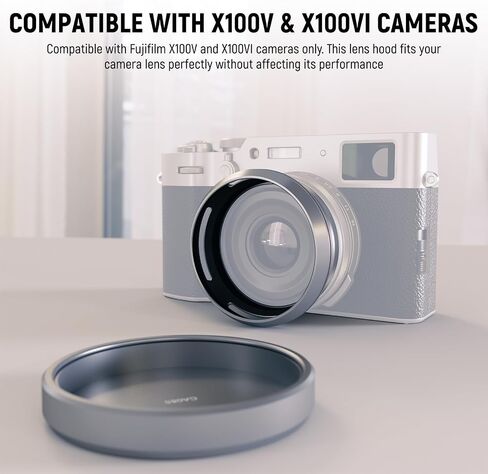 NEEWER X100V X100VI Thumb Grip & Shutter Button Cap Set, Ergonomic Thumb Holder with Shutter Release Button, Photography Accessories Compatible with Fujifilm X100V X100VI, Silver, CA114 in Saudi Arabia