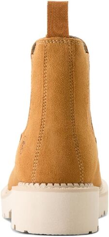 ARIAT WOMENS FATBABY TWIN GORE ROUND TOE سحب على تشيلسي أحذية غير رسمية الكاحل منخفضة 1-2 " - بني in Kuwait