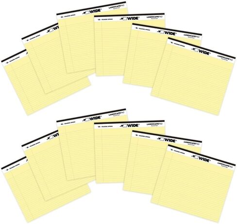 Roaring Spring Paper Company 74535 3 Count Assorted 11" X 9.5" Wide Landscape Pad in Saudi Arabia