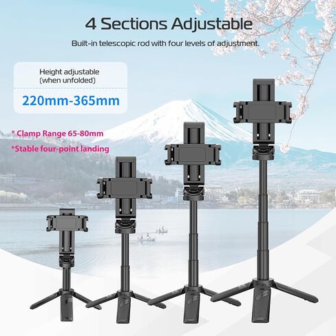 ULANZI MT-08 Extension Pole +ULANZI JJ02 Selfie Stick Tripod, Extendable Grip Phone Tripod in Saudi Arabia