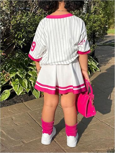 Soly Hux Toddler Girl's Summer Girls Jersey T Shirt مع التنانير الرياضية اللطيفة اللطيفة 2 قطعة in Kuwait