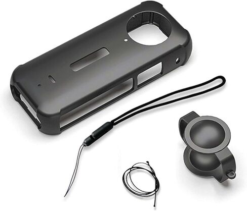 حالة وقائية للسيليكون لـ Insta360 x3 مع غطاء العدسة - الغطاء المقاوم للصدمة ، وغطاء كامل للخلع - قبضة ناعمة غير انزلاقية - سهولة الوصول إلى الأزرار والمنافذ - حماية متينة لكاميرا Insta 360 x3 in Kuwait
