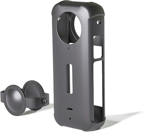 حالة وقائية للسيليكون لـ Insta360 x3 مع غطاء العدسة - الغطاء المقاوم للصدمة ، وغطاء كامل للخلع - قبضة ناعمة غير انزلاقية - سهولة الوصول إلى الأزرار والمنافذ - حماية متينة لكاميرا Insta 360 x3 in Kuwait