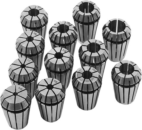 WFLNHB 12 PCS ER20 1/8 "-1/2" Collets ER-20 Collets مجموعة لآلة نقش مخرطة طحن CNC in Saudi Arabia
