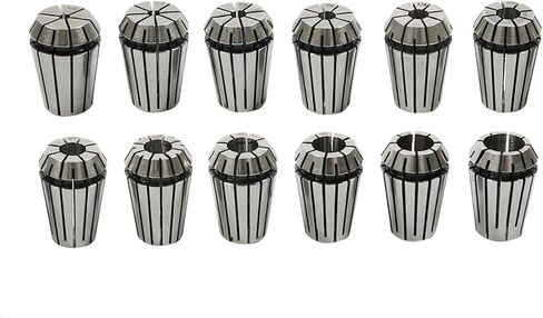 WFLNHB 12 PCS ER20 1/8 "-1/2" Collets ER-20 Collets مجموعة لآلة نقش مخرطة طحن CNC in Saudi Arabia