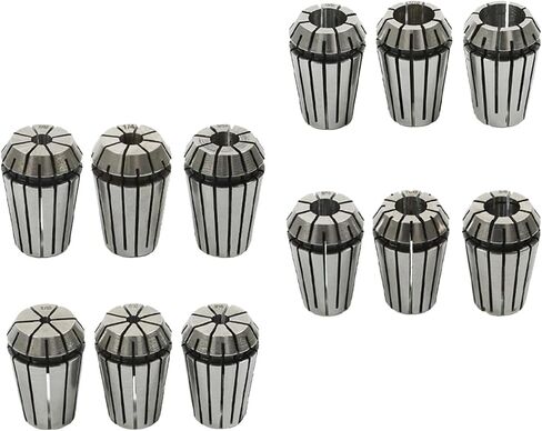 WFLNHB 12 PCS ER20 1/8 "-1/2" Collets ER-20 Collets مجموعة لآلة نقش مخرطة طحن CNC in Saudi Arabia