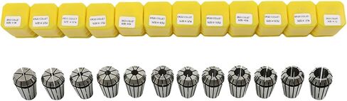 WFLNHB 12 PCS ER20 1/8 "-1/2" Collets ER-20 Collets مجموعة لآلة نقش مخرطة طحن CNC in Saudi Arabia