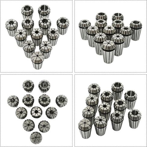WFLNHB 12 PCS ER20 1/8 "-1/2" Collets ER-20 Collets مجموعة لآلة نقش مخرطة طحن CNC in Saudi Arabia
