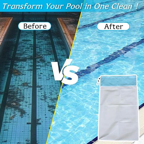 HH1510 Ultra Fine Debris Bag Bage ، 75 Micron Debris Bag for Hammerhead Pool Cleaners ، أكياس بركان إغلاق آمنة مصنوعة أيضًا من أجل HH1506 Hammer Head Bag in Saudi Arabia